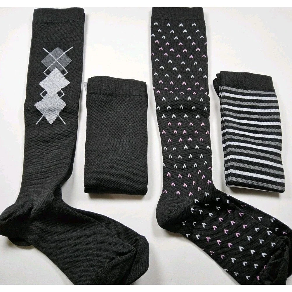Unbranded Compression Lot Of 4 Pairs Socks Size S/M